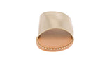 WOMAN'S SHOES GOLD METALLIC SANDALS GATETH-1