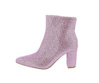 WOMAN'S SHOES PINK RHINESTONE BOOTIES ICEBERG-12