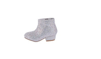 BABY'S SHOES SUEDE/RHINESTONE SILVER BOOTIES ICEBERG-12KA