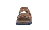 BABY'S SHOES TAN NUB SANDALS LUCA-6A