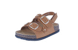 BABY'S SHOES TAN NUB SANDALS LUCA-6A