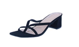 WOMAN'S SHOES BLACK NUB HEELS LUCK-1