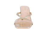 WOMAN'S SHOES GOLD METALLIC HEELS LUCK-1