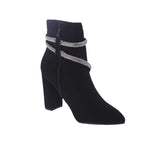 WOMAN'S BOOTIES BLACK SUEDE MAUDE-1