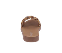 KID'S SHOES TAN SUEDE/RHINESTONES SANDALS REFORM-38K