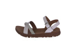 KID'S SHOES WHITE PU LEATHER SANDAL REFORM-72K