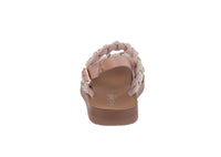 BABY'S SHOES ROSE GOLD SUEDE/RHINESTONES SANDALS REFORM-85KA