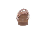 BABY'S SHOES ROSE GOLD SUEDE/RHINESTONES SANDALS REFORM-85KA