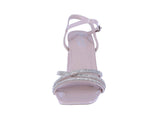 WOMAN'S SHOES NUDE PAT GLITTER HEELS SABRINA-3