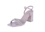 WOMAN'S SHOES NUDE PAT GLITTER HEELS SABRINA-3