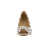 WOMAN'S SHOES GOLD GLITTER WEDGE 102-53