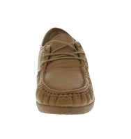 WOMAN'S SHOES TAN PU DOCKSIDE 120