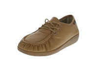 WOMAN'S SHOES TAN PU DOCKSIDE 120