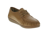 WOMAN'S SHOES TAN PU DOCKSIDE 120