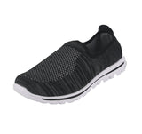 WOMAN'S SHOES BLACK/GRAY MESH FABRIC TENNIS SNEAKERS 1632L