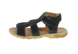 KID'S SHOES BLACK PU/LEATHER SANDALS 212K