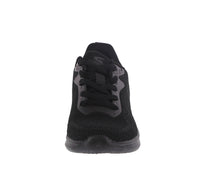 WOMAN'S SHOES BLACK MESH FABRIC TENNIS SNEAKERS 22006L