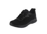 WOMAN'S SHOES BLACK MESH FABRIC TENNIS SNEAKERS 22006L