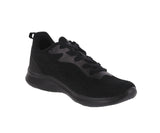 WOMAN'S SHOES BLACK MESH FABRIC TENNIS SNEAKERS 22006L