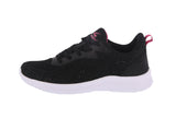 WOMAN'S SHOES BLACK/FUCHSIA MESH FABRIC TENNIS SNEAKERS 22006L