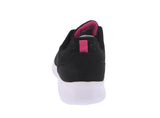 WOMAN'S SHOES BLACK/FUCHSIA MESH FABRIC TENNIS SNEAKERS 22006L