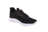 WOMAN'S SHOES BLACK/FUCHSIA MESH FABRIC TENNIS SNEAKERS 22006L