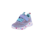 BABY'S SHOES BLUE/FUCHSIA MESH FABRIC TENNIS 24002I-18