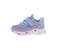 BABY'S SHOES BLUE/FUCHSIA MESH FABRIC TENNIS 24002I-18