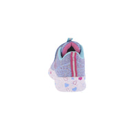 BABY'S SHOES BLUE/FUCHSIA MESH FABRIC TENNIS 24002I-18