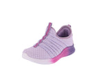 KID'S SHOES PURPLE/FUCHSIA FABRIC TENNIS SNEAKERS 24005K