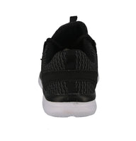 KID'S SHOES BLACK MESH SUEDE TENNIS SNEAKERS 3162K