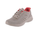 WOMAN'S SHOES BEIGE MESH/FABRIC TENNIS SNEAKERS 32018L