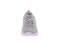 WOMAN'S SHOES LIGTH GRAY/FUCHSIA MESH/FABRIC TENNIS SNEAKERS 32018L