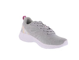 WOMAN'S SHOES LIGTH GRAY/FUCHSIA MESH/FABRIC TENNIS SNEAKERS 32018L