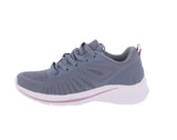 WOMAN'S SHOES BLUE MESH/FABRIC TENNIS SNEAKERS 32018L