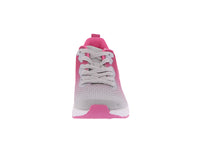 WOMAN'S SHOES LIGTH GRAY/FUCHSIA MESH FABRIC TENNIS SNEAKERS 32025L