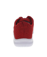 WOMAN'S SHOES RED FABRIC TENNIS SNEAKERS 3624L