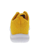 WOMAN'S SHOES YELLOW FABRIC TENNIS SNEAKERS 3624L