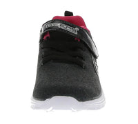 KID'S SHOES BLACK FUCHSIA MESH PU LEATHER TENNIS SNEAKERS 3945K