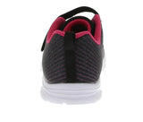 KID'S SHOES BLACK FUCHSIA MESH PU LEATHER TENNIS SNEAKERS 3945K