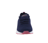 KID'S SHOES NAVY/CORAL FABRIC TENNIS SNEAKERS 4131K