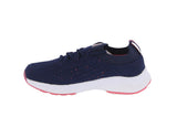 KID'S SHOES NAVY/CORAL FABRIC TENNIS SNEAKERS 4131K