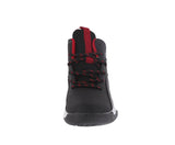 KID'S SHOES BLACK/RED PU TENNIS SNEAKERS 5113K