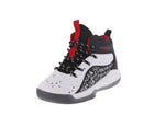 KID'S SHOES BLACK/WHITE/RED PU TENNIS SNEAKERS 5113K