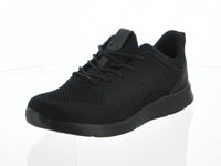 MEN'S SHOES BLACK MESH TENNIS SNEAKERS 6225M