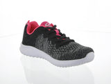 WOMAN'S SHOES BLACK FUCHSIA MESH FABRIC TENNIS SNEAKERS 6270L