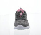 WOMAN'S SHOES GRAY PINK MESH FABRIC TENNIS SNEAKERS 6270L