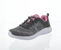 WOMAN'S SHOES GRAY PINK MESH FABRIC TENNIS SNEAKERS 6270L