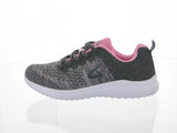 WOMAN'S SHOES GRAY PINK MESH FABRIC TENNIS SNEAKERS 6270L