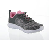 WOMAN'S SHOES GRAY PINK MESH FABRIC TENNIS SNEAKERS 6270L